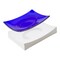 9.1"X 6.1"-Deep 1.5" Bullseye Oval in Rectangle Mold Glass Fusing